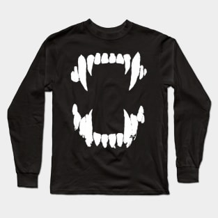 teeth of a predator WHITE Long Sleeve T-Shirt